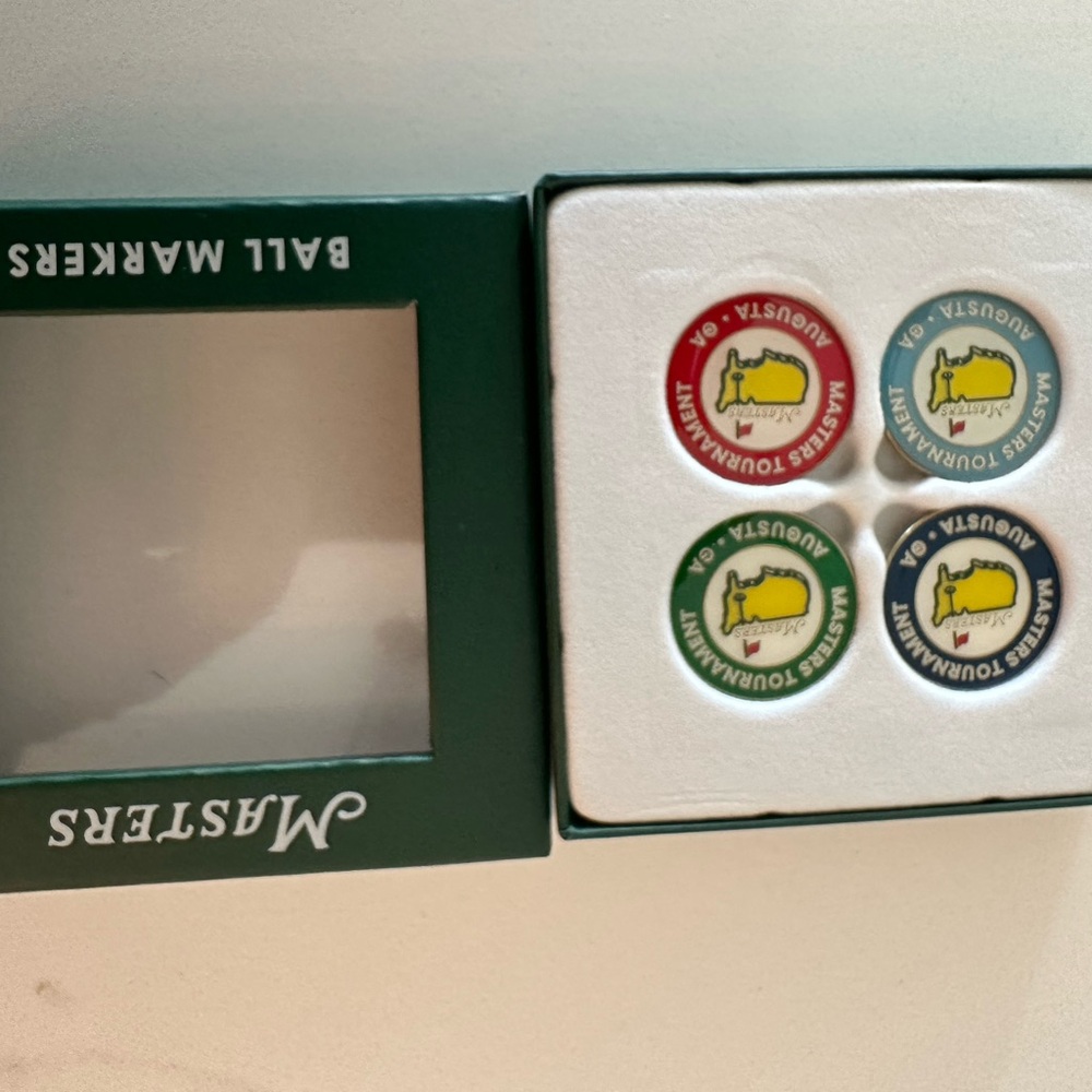 Masters Four-Color Augusta Ball Marker Set - Picture 2 of 3